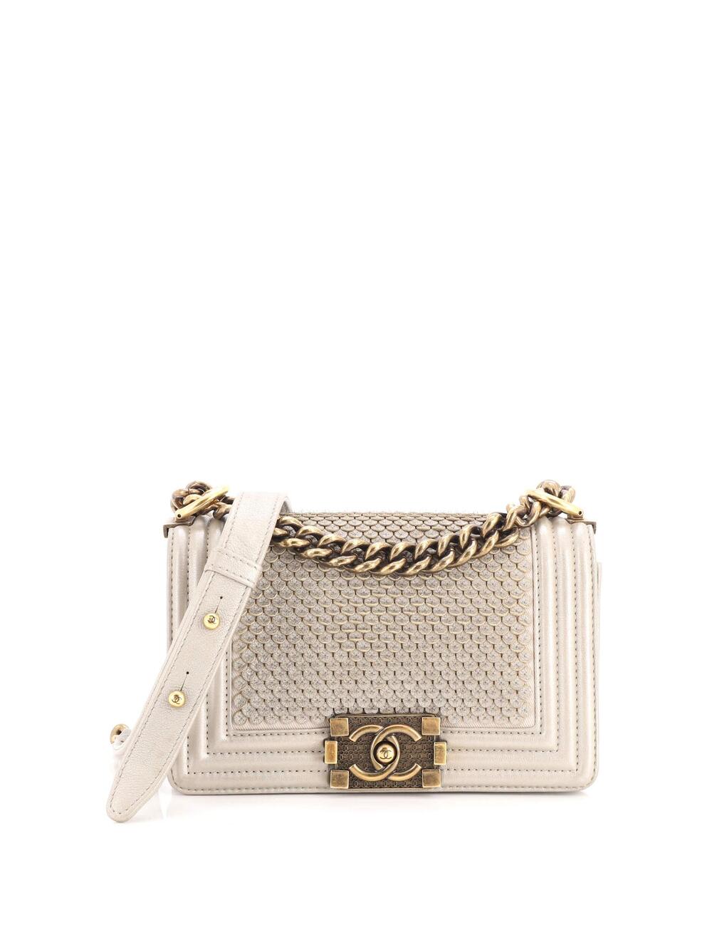Chanel Boy Flap Bag Scaled Lambskin #296804C37B